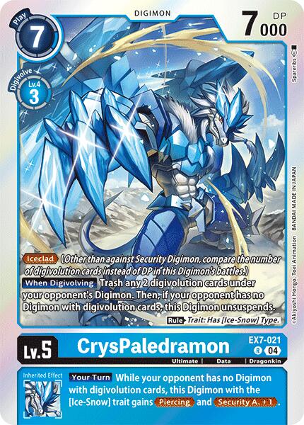 CrysPaledramon [EX7-021] [Digimon LIBERATOR] | Red Riot Games CA