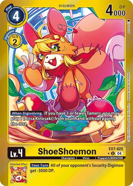 ShoeShoemon [EX7-025] (Foil) [Digimon LIBERATOR] | Red Riot Games CA