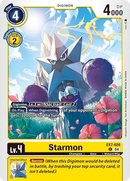 Starmon [EX7-026] [Digimon LIBERATOR] | Red Riot Games CA