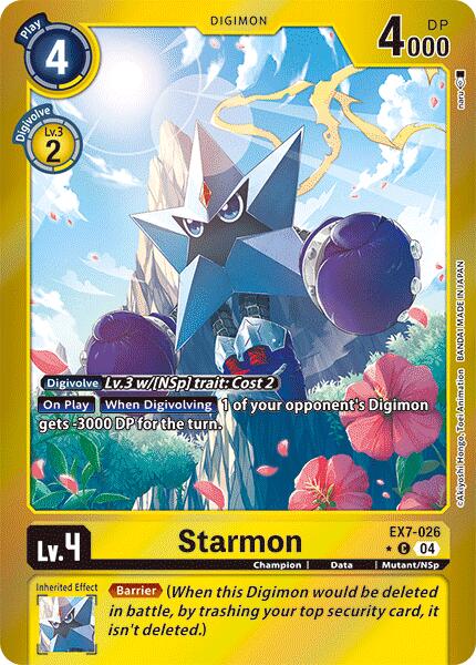 Starmon [EX7-026] (Foil) [Digimon LIBERATOR] | Red Riot Games CA