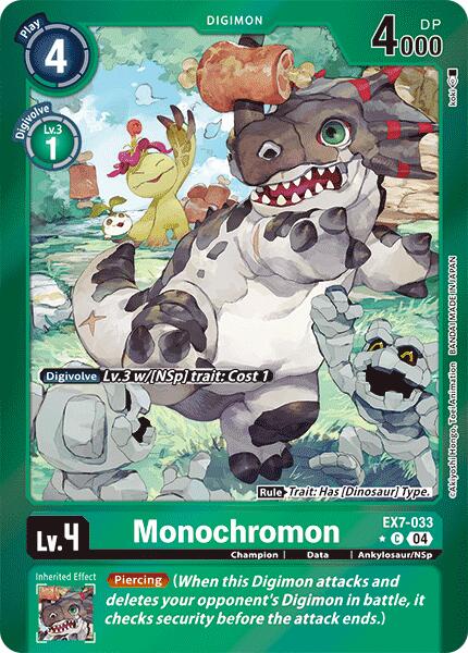 Monochromon [EX7-033] (Foil) [Digimon LIBERATOR] | Red Riot Games CA