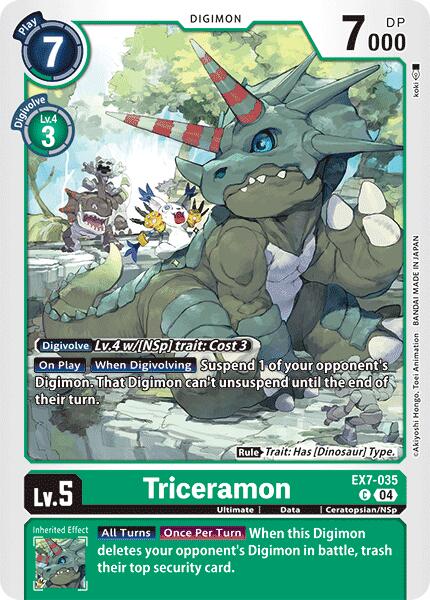 Triceramon [EX7-035] [Digimon LIBERATOR] | Red Riot Games CA