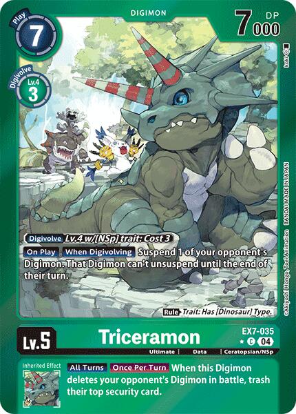 Triceramon [EX7-035] (Foil) [Digimon LIBERATOR] | Red Riot Games CA