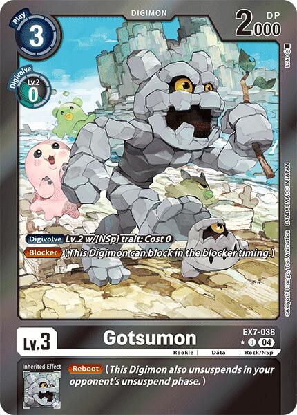 Gotsumon [EX7-038] (Foil) [Digimon LIBERATOR] | Red Riot Games CA