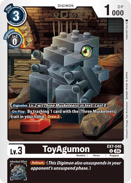 ToyAgumon [EX7-040] - EX7-040 [Digimon LIBERATOR] | Red Riot Games CA