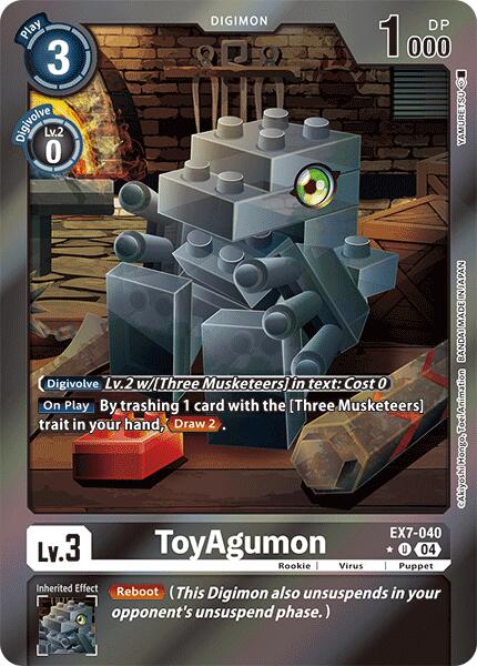 ToyAgumon [EX7-040] - EX7-040 (Foil) [Digimon LIBERATOR] | Red Riot Games CA