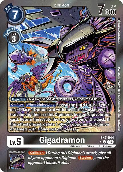 Gigadramon [EX7-044] (Foil) [Digimon LIBERATOR] | Red Riot Games CA