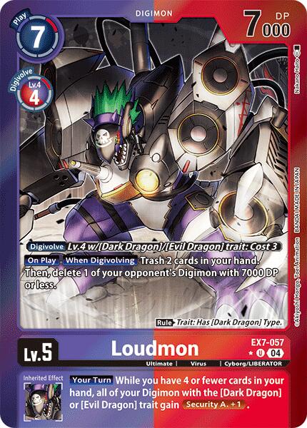 Loudmon [EX7-057] (Foil) [Digimon LIBERATOR] | Red Riot Games CA