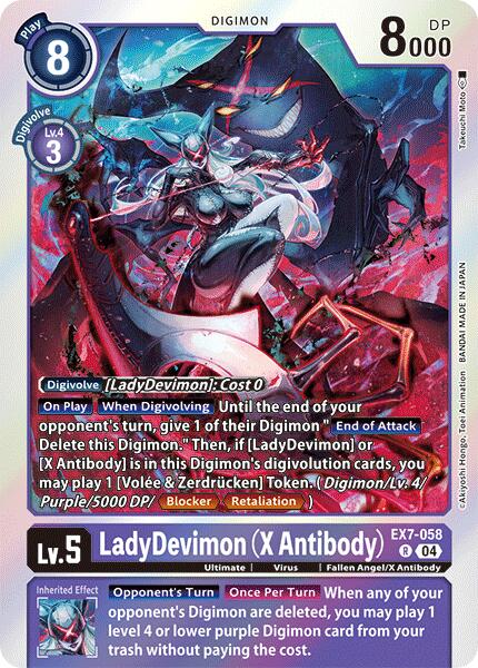 LadyDevimon [EX7-058] (X Antibody) [Digimon LIBERATOR] | Red Riot Games CA