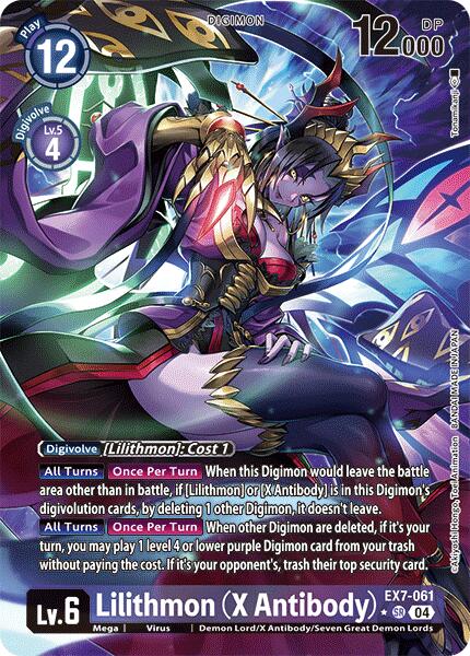 Lilithmon [EX7-061] (X Antibody) (Alternate Art) [Digimon LIBERATOR] | Red Riot Games CA