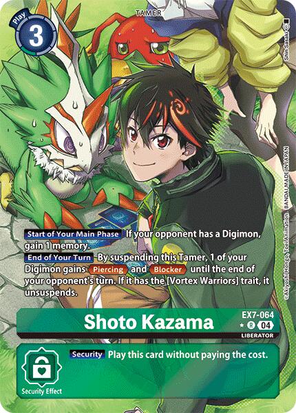 Shoto Kazama [EX7-064] (Alternate Art) [Digimon LIBERATOR] | Red Riot Games CA