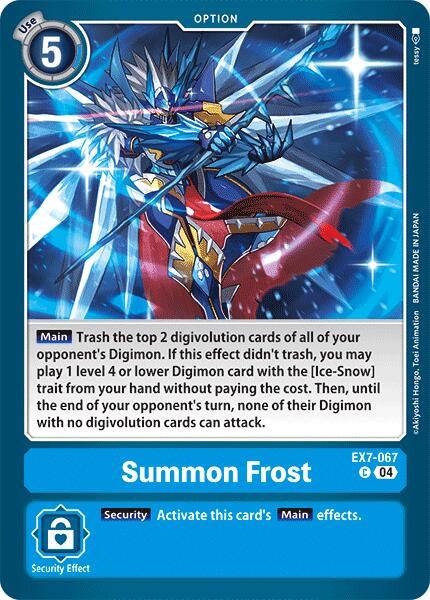 Summon Frost [EX7-067] [Digimon LIBERATOR] | Red Riot Games CA