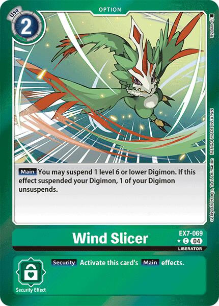 Wind Slicer [EX7-069] (Foil) [Digimon LIBERATOR] | Red Riot Games CA