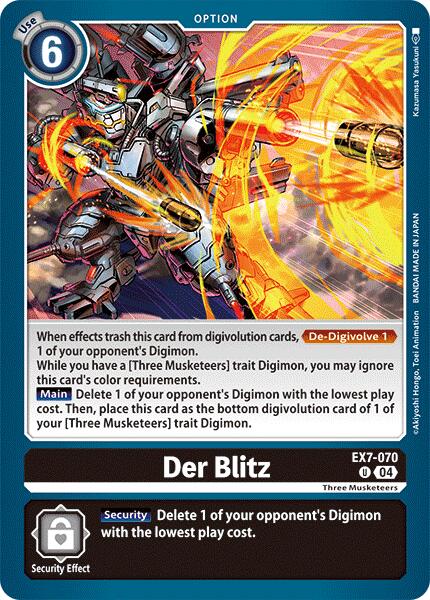 Der Blitz [EX7-070] [Digimon LIBERATOR] | Red Riot Games CA