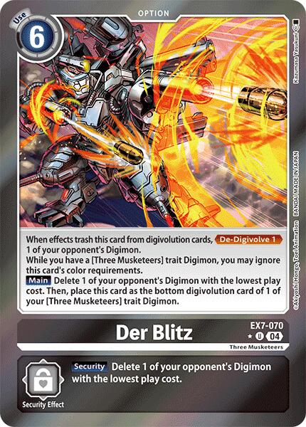 Der Blitz [EX7-070] (Foil) [Digimon LIBERATOR] | Red Riot Games CA