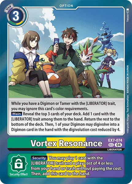 Vortex Resonance [EX7-074] [Digimon LIBERATOR] | Red Riot Games CA