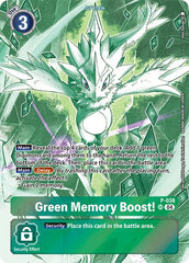 Green Memory Boost! [P-038] (Starter Deck 18 Exclusive) [Starter Deck: Guardian Vortex Promos] | Red Riot Games CA