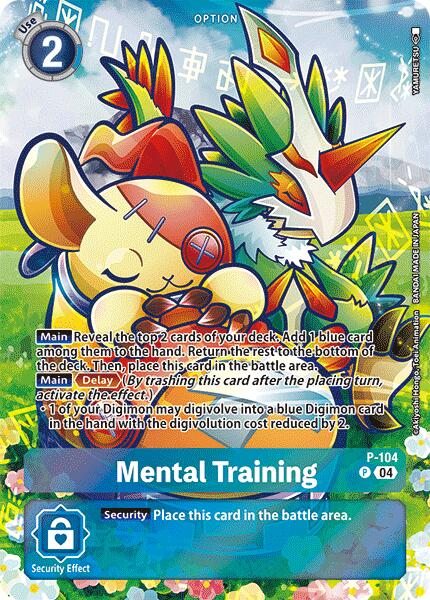 Mental Training [P-104] (Starter Deck 18 Exclusive) [Starter Deck: Guardian Vortex Promos] | Red Riot Games CA