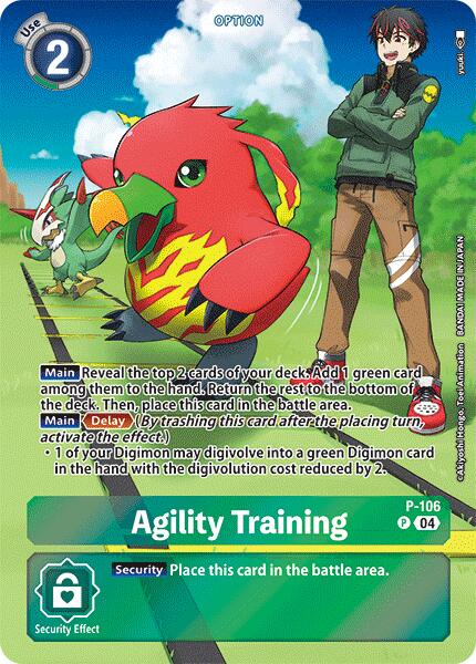 Agility Training [P-106] (Starter Deck 18 Exclusive) [Starter Deck: Guardian Vortex Promos] | Red Riot Games CA