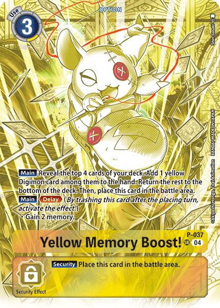 Yellow Memory Boost! [P-037] (Starter Deck 19 Exclusive) [Starter Deck: Fable Waltz Promos] | Red Riot Games CA