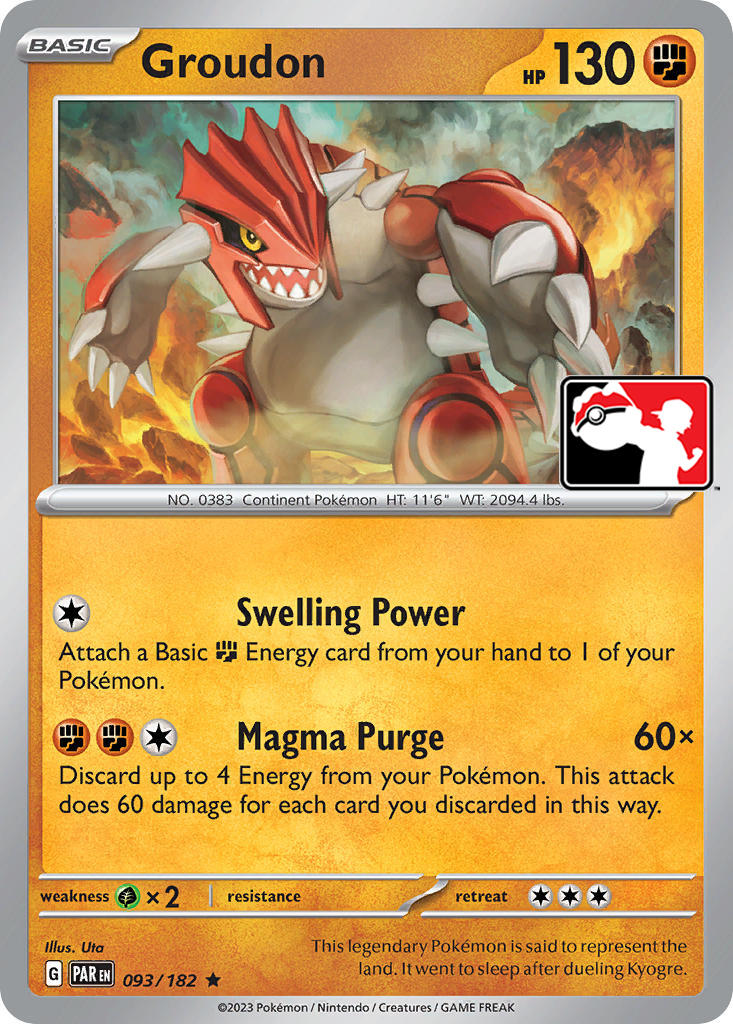 Groudon (093/182) [Prize Pack Series Five] | Red Riot Games CA