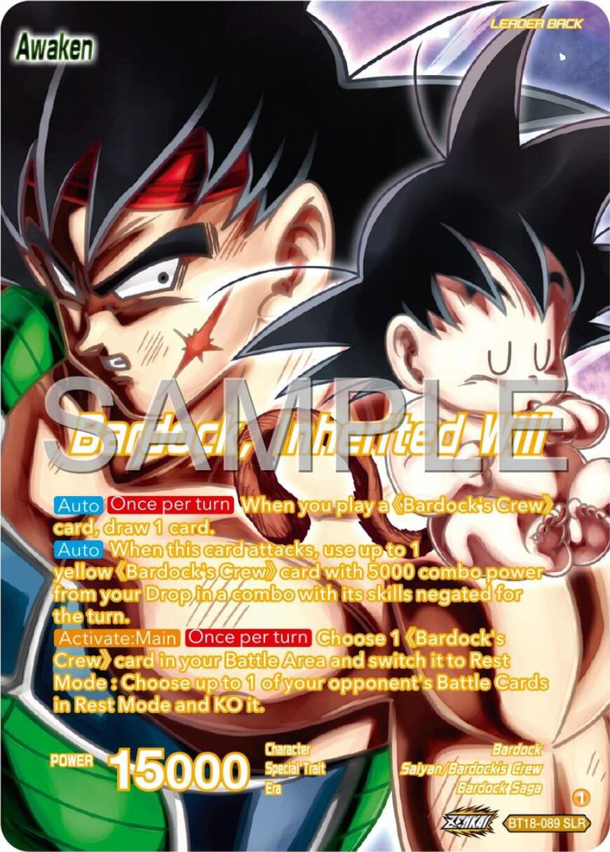 Bardock's Crew // Bardock, Inherited Will (BT18-089) [Premium 7th Anniversary Box 2024] | Red Riot Games CA