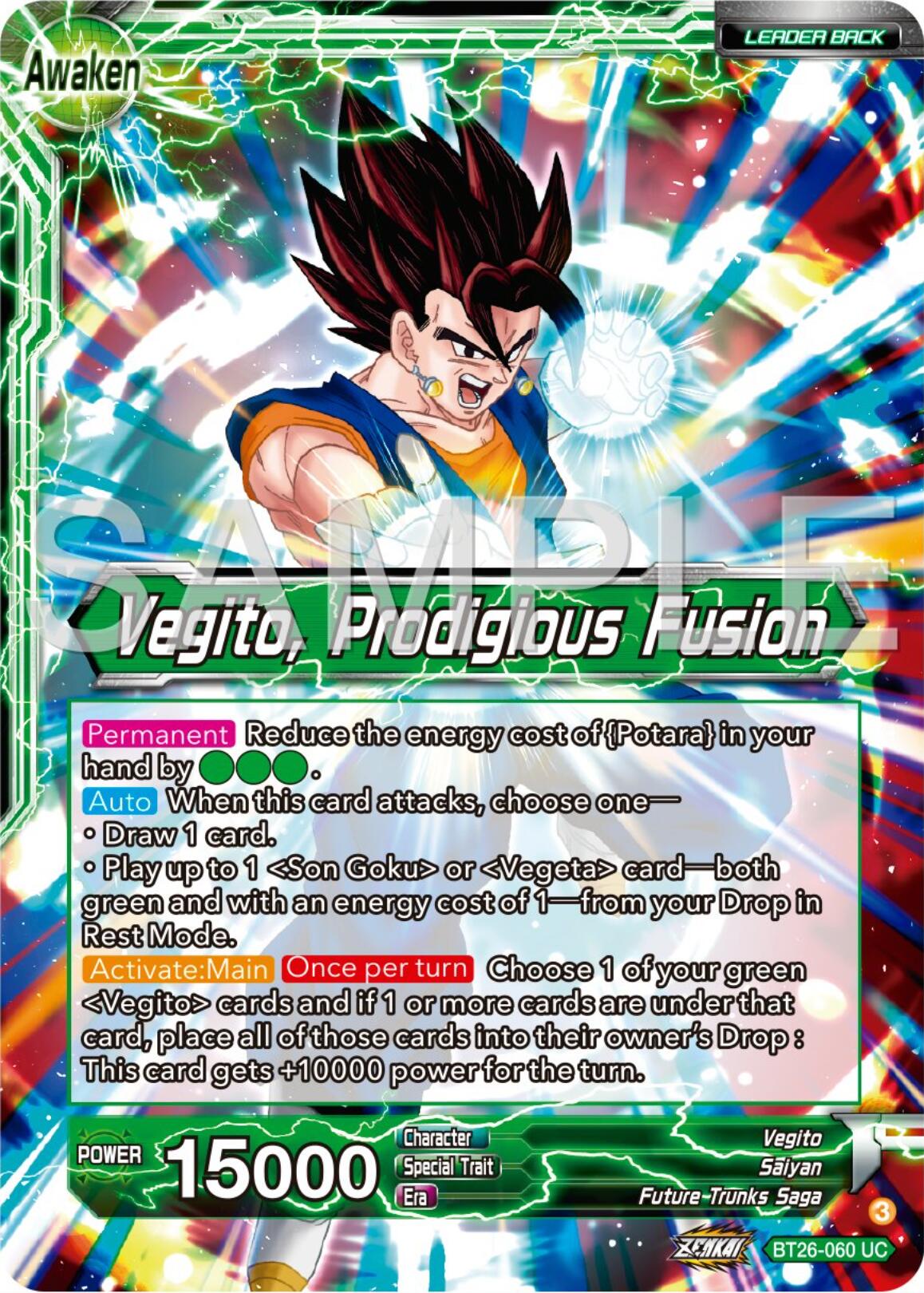 Son Goku & Vegeta // Vegito, Prodigious Fusion (BT26-060) [Ultimate Advent] | Red Riot Games CA