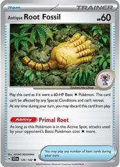 Antique Root Fossil (130/142) [Scarlet & Violet: Stellar Crown] | Red Riot Games CA