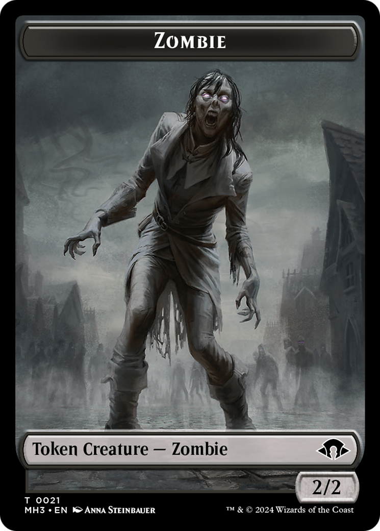 Zombie Token [Modern Horizons 3 Tokens] | Red Riot Games CA