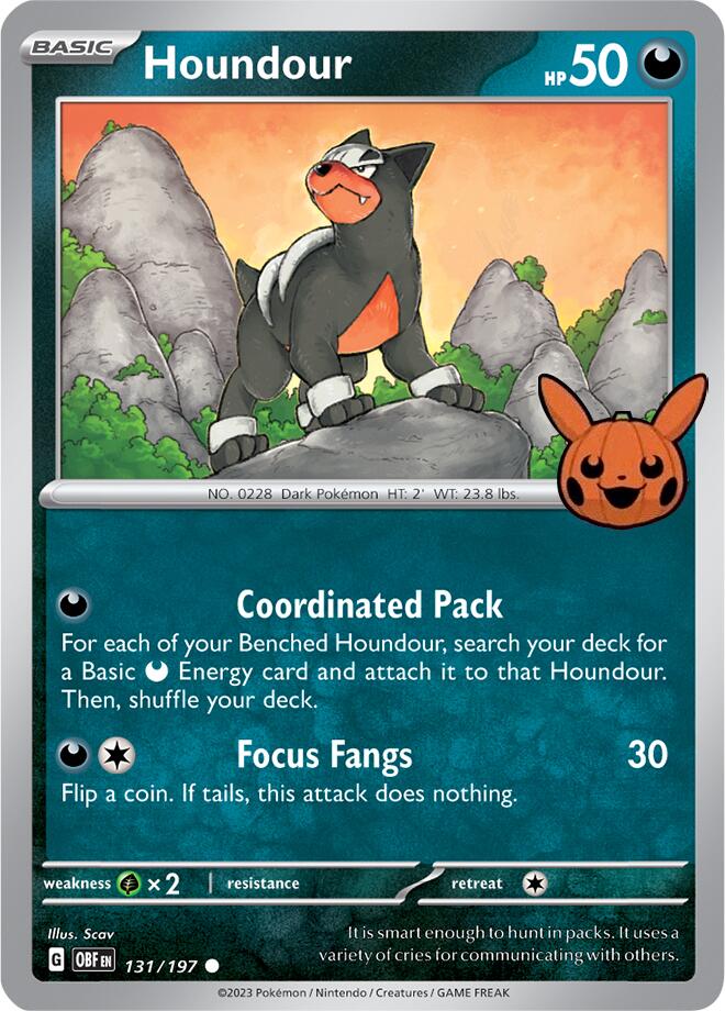 Houndour (131/197) [Trick or Trade 2024] | Red Riot Games CA