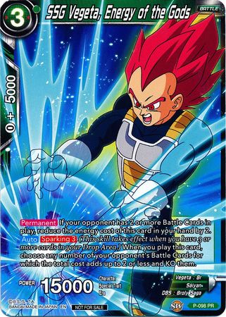 SSG Vegeta, Energy of the Gods (P-098) [Promotion Cards] | Red Riot Games CA