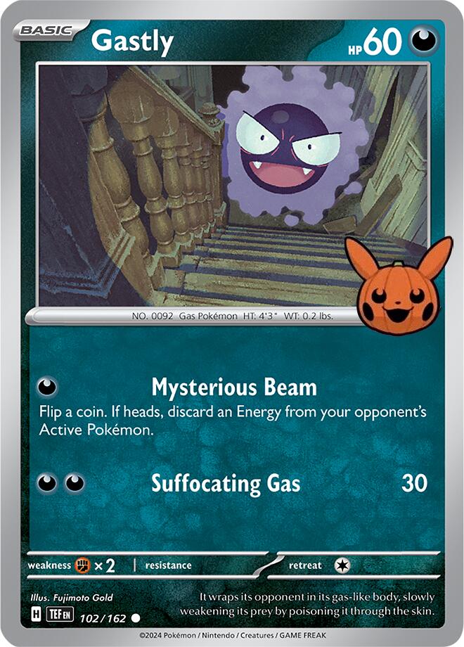 Gastly (102/162) [Trick or Trade 2024] | Red Riot Games CA