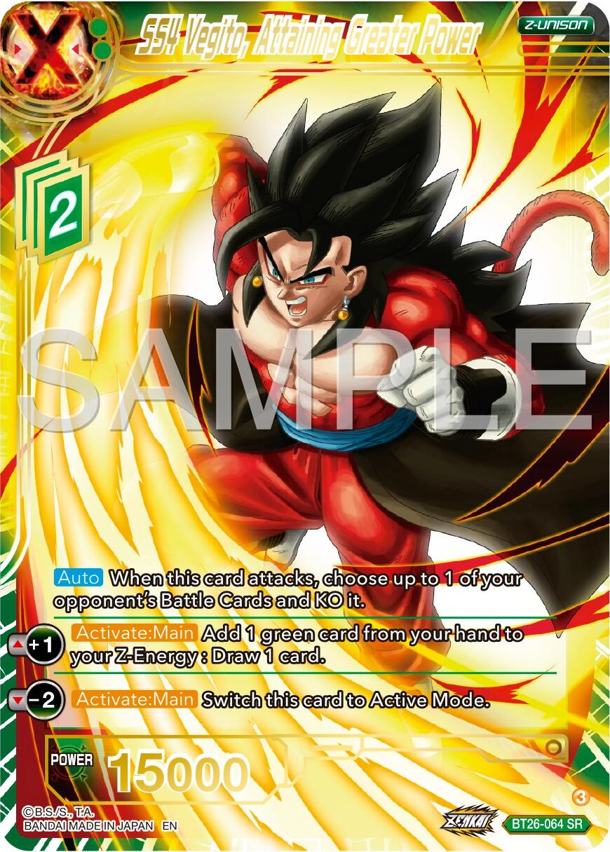 SS4 Vegito, Attaining Greater Power (BT26-064) [Ultimate Advent] | Red Riot Games CA