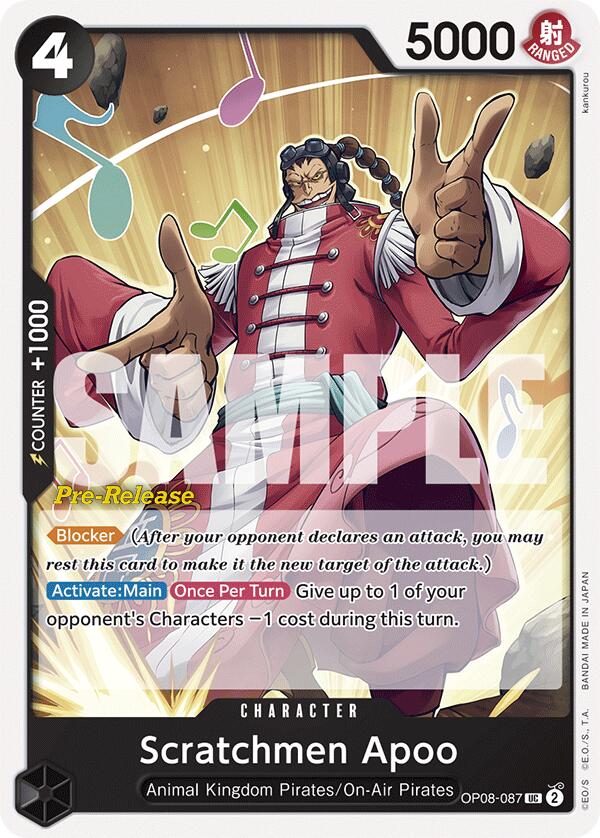 Scratchmen Apoo [Two Legends Pre-Release Cards] | Red Riot Games CA