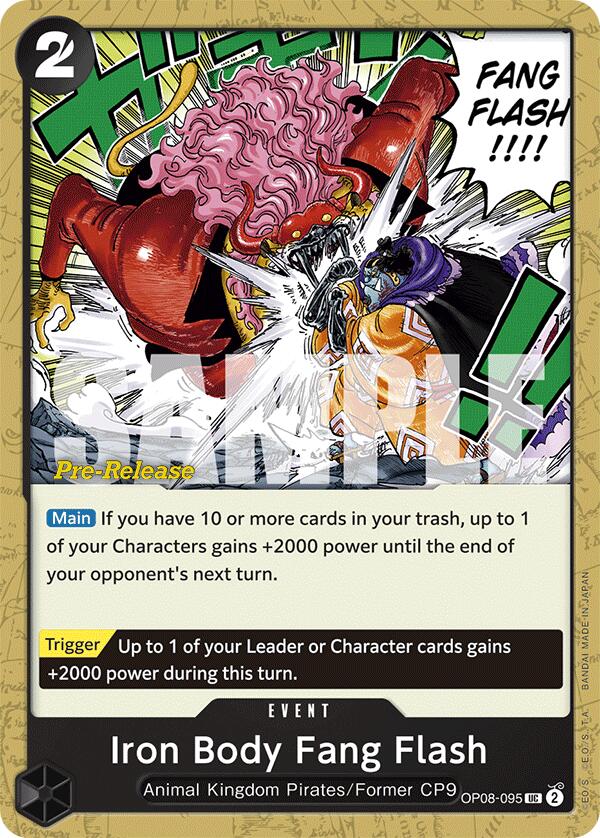 Iron Body Fang Flash [Two Legends Pre-Release Cards] | Red Riot Games CA