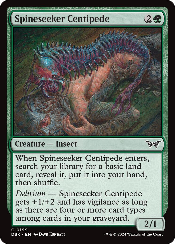 Spineseeker Centipede [Duskmourn: House of Horror] | Red Riot Games CA