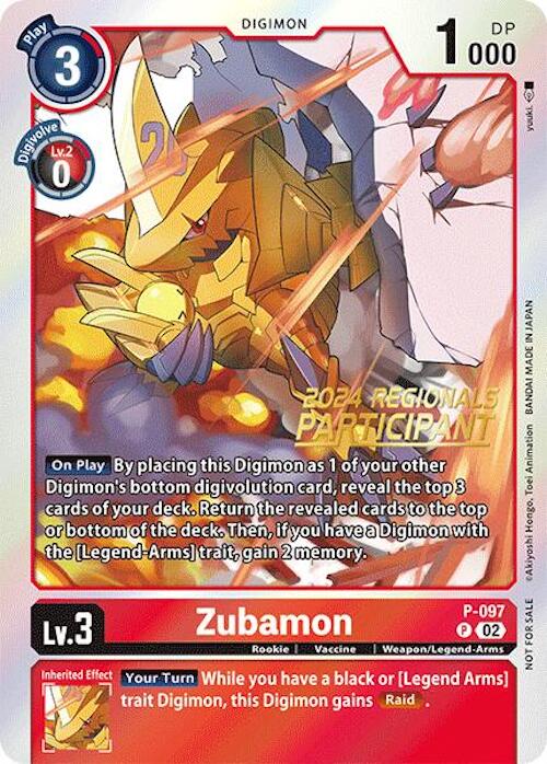 Zubamon [P-097] - P-097 (2024 Regionals Participant) [Promotional Cards] | Red Riot Games CA