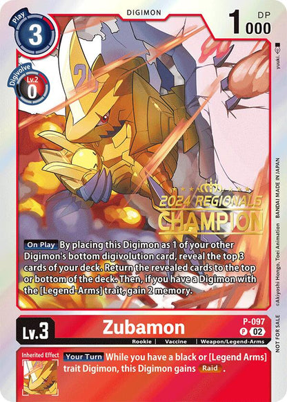 Zubamon [P-097] - P-097 (2024 Regionals Champion) [Promotional Cards]