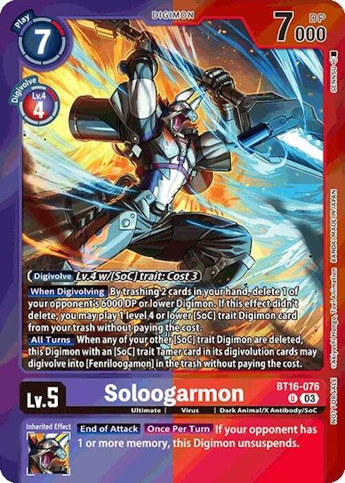 Soloogarmon [BT16-076] (Event Pack 7) [Beginning Observer] | Red Riot Games CA