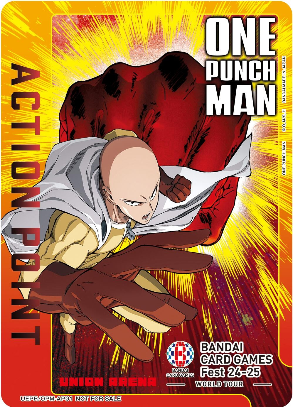 Image for Action Point Card (One Punch Man) (BANDAI Card Games Fest 23-24 World Tour) [Union Arena Promotion Cards]