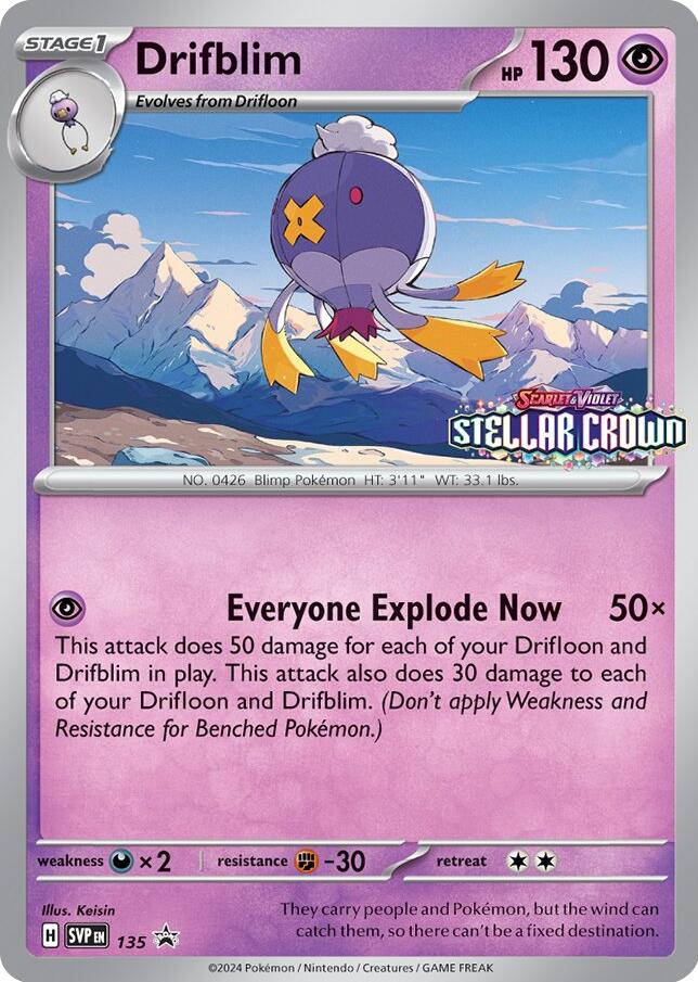 Drifblim (SVP135) [Scarlet & Violet: Black Star Promos] | Red Riot Games CA