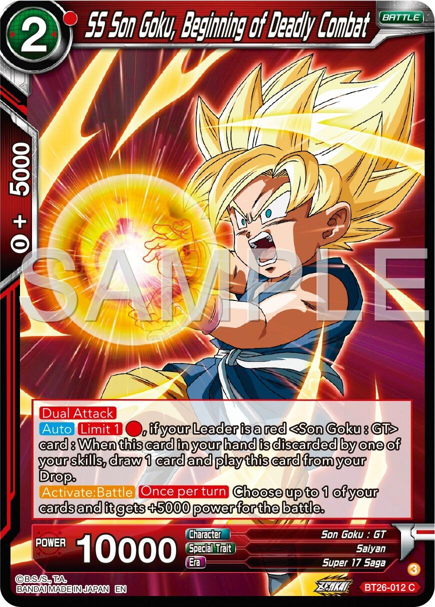 SS Son Goku, Begining of Deadly Combat (BT26-012) [Ultimate Advent] | Red Riot Games CA