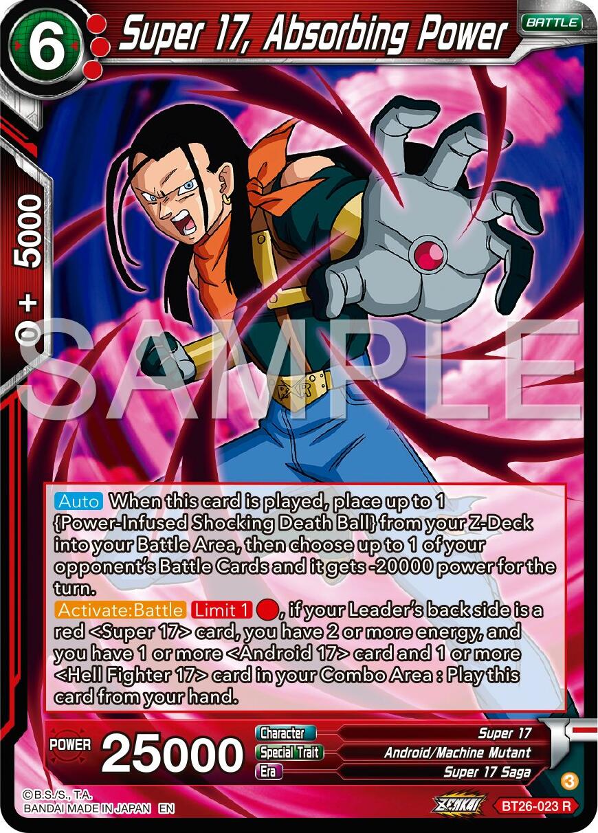 Super 17, Absorbing Power (BT26-023) [Ultimate Advent] | Red Riot Games CA