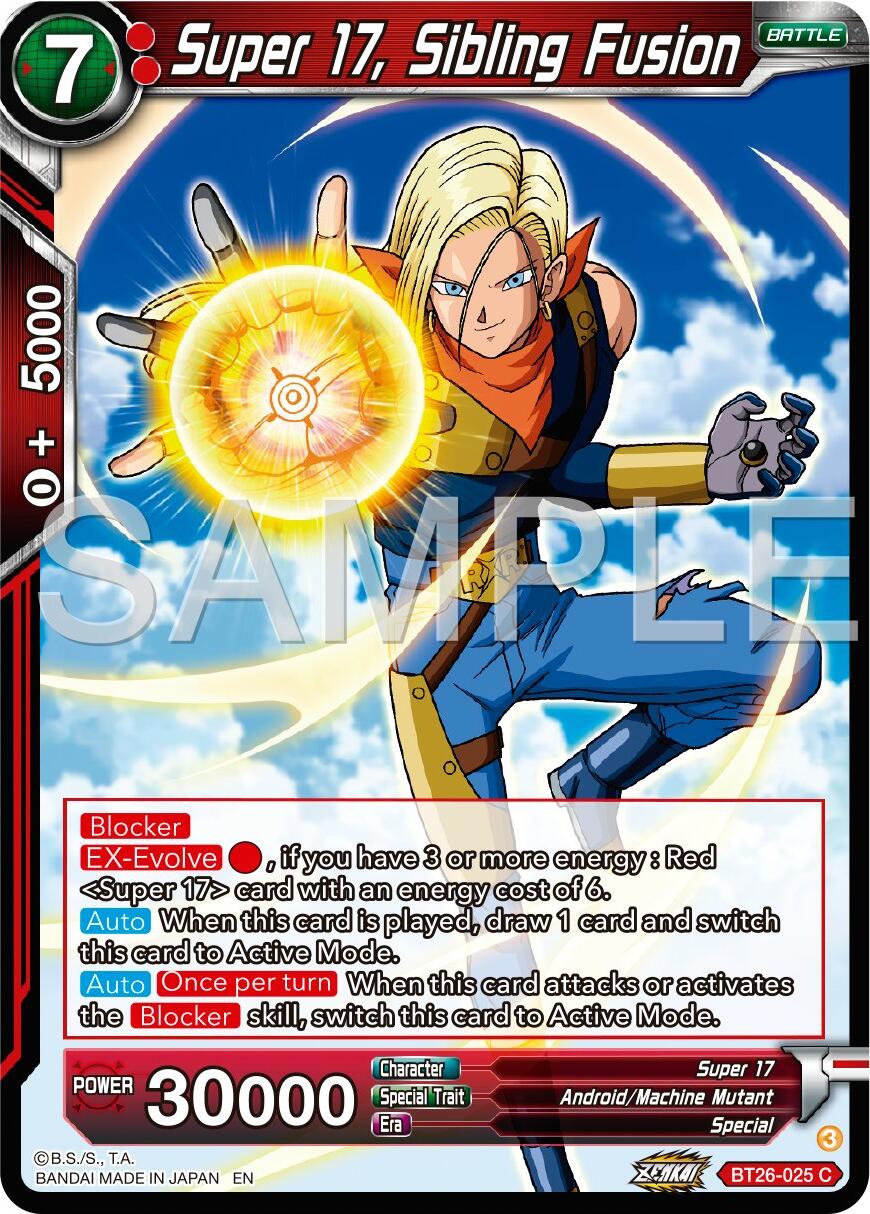 Super 17, Sibling Fusion (BT26-025) [Ultimate Advent] | Red Riot Games CA