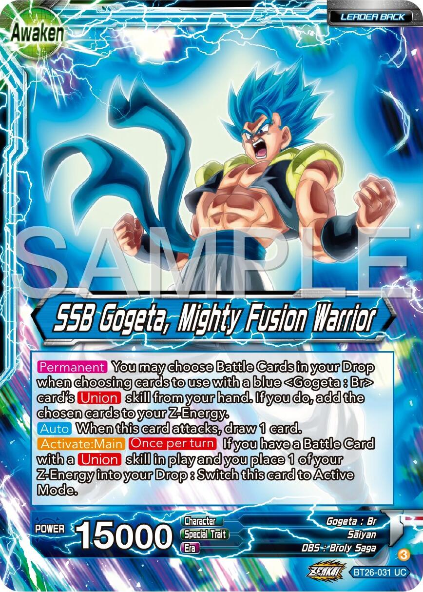 Gogeta // SSB Gogeta, Mighty Fusion Warrior (BT26-031) [Ultimate Advent] | Red Riot Games CA