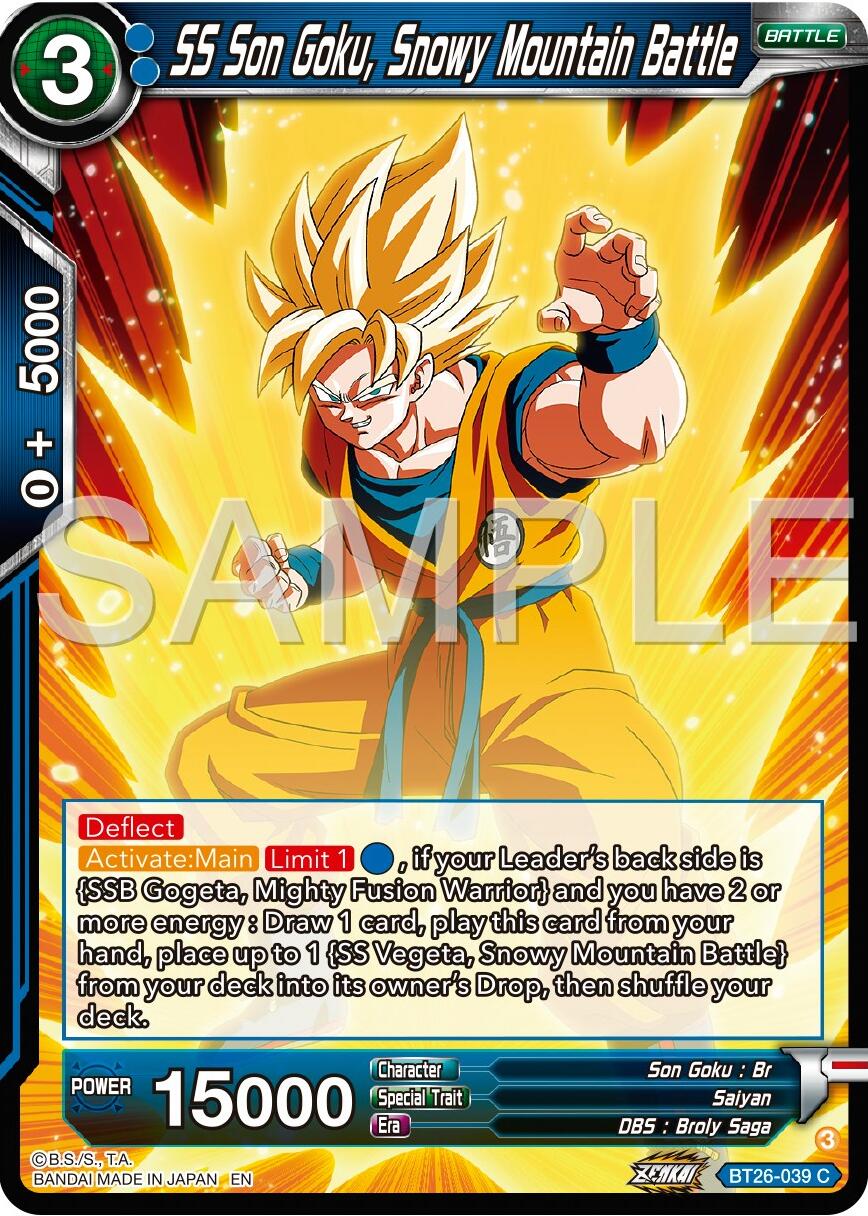 SS Son Goku, Snowy Mountain Battle (BT26-039) [Ultimate Advent] | Red Riot Games CA