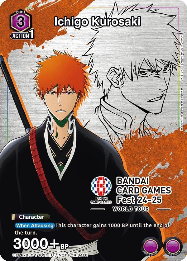Image for Ichigo Kurosaki (BANDAI Card Games Fest 23-24 World Tour) [Union Arena Promotion Cards]