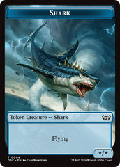 Shark // Copy Double-Sided Token [Duskmourn: House of Horror Commander Tokens] | Red Riot Games CA