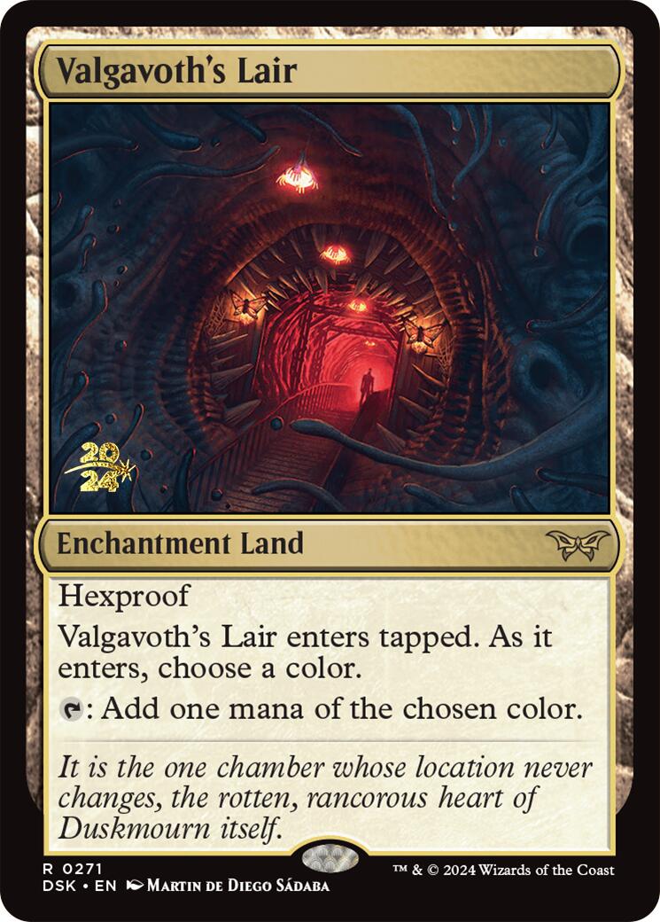 Valgavoth's Lair [Duskmourn: House of Horror Prerelease Promos] | Red Riot Games CA