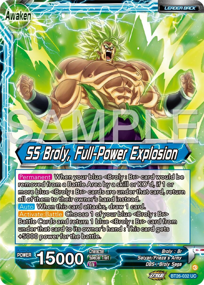 Broly // SS Broly, Full-Power Explosion (BT26-032) [Ultimate Advent] | Red Riot Games CA